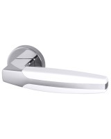 Ручка раздельная R.URB52.ARC (ARC URB2) CP/White-14 хром/белый