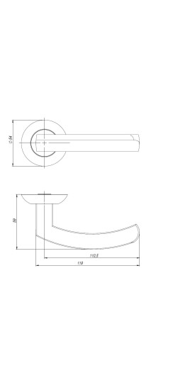 Ручка раздельная R.JR54.SIGMA (SIGMA JR) ABG-6 зеленая бронза 105мм