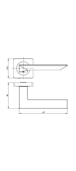 Ручка раздельная K.JK51.ULTRA (ULTRA JK) GR-23 графит