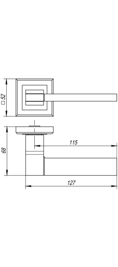 Ручка раздельная K.QL52.TECH BL-24 черный