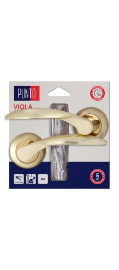 Ручка раздельная LM/A R.TL54.VIOLA/HD SG/GP-4 матовое золото/золото