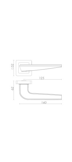 Ручка раздельная K.XM52.BIO (BIO XM) BL-24 черный