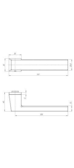 Ручка раздельная K.ART30.CLARITY MWSC-33 итальянский тисненый