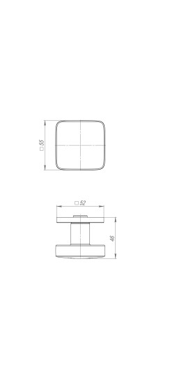 Ручка раздельная R.ARC.R52.SALUT CP-8 хром