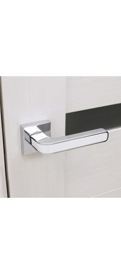 Ручка раздельная K.DM51.NEO (NEO DM) CP/WH-19 хром/белый