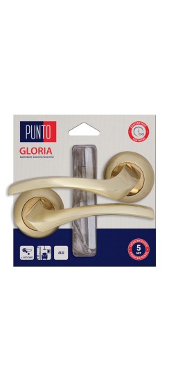 Ручка раздельная LM/A R.TL54.GLORIA/HD SG/GP-4 матовое золото/золото