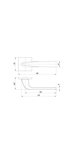 Ручка раздельная K.ARC.Q52.SATURN BL-24 черный