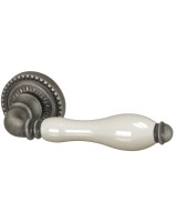 Ручка раздельная R.CL55.Silvia (Silvia CL1) AS/LWP-109 античное серебро/беж.фарфор