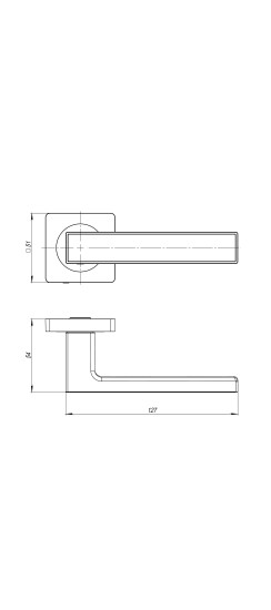 Ручка раздельная K.JK51.OPTIMA plus (OPTIMA plus JK) SSC/CP-16 сатинированный хром/хром