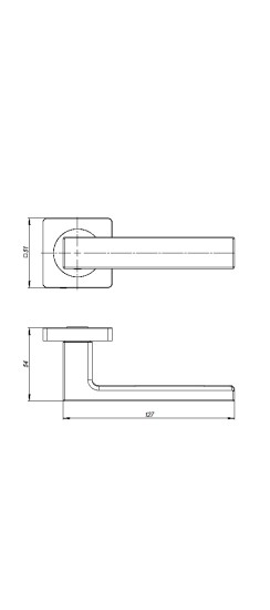 Ручка раздельная K.JK51.OPTIMA (OPTIMA JK) SSC-16 сатинированный хром