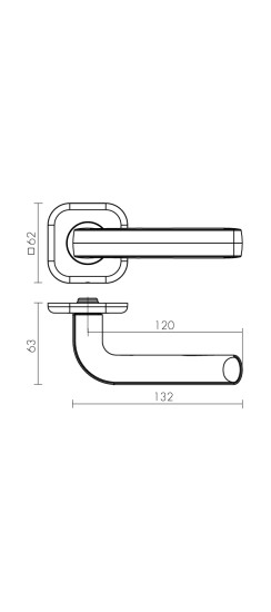 Ручка раздельная K.XL62.TOR (TOR XL) CP-8 хром