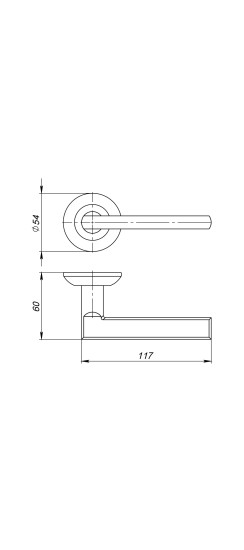 Ручка раздельная R.JR54.POLO TECH/IND BL-24 черный (белая коробка)