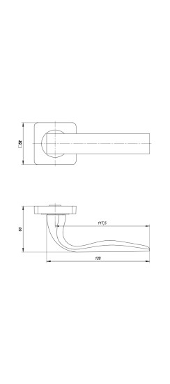 Ручка раздельная K.ZQ51.INTEGRA (INTEGRA ZQ) BL-24 черный