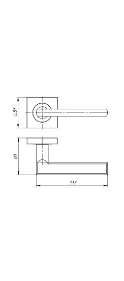 Ручка раздельная K.JK51.POLO TECH/IND BL-24 черный (белая коробка)