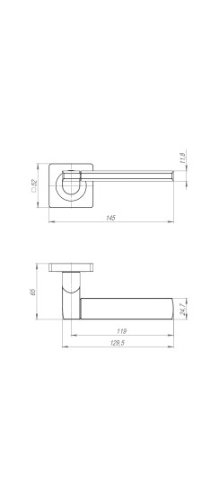 Ручка раздельная K.JK51.LIFT (LIFT JK) BL-24 черный