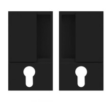 B30003.00.93 Ручка WAVE под цилиндр (черный), для распашных дверей