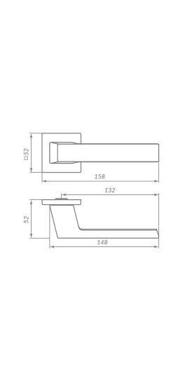 Ручка раздельная K.ARC.Q52.DIPLOMAT BL-24 черный