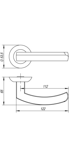 Ручка раздельная R.TL54.ALFA (ALFA TL) ABG-6 зеленая бронза
