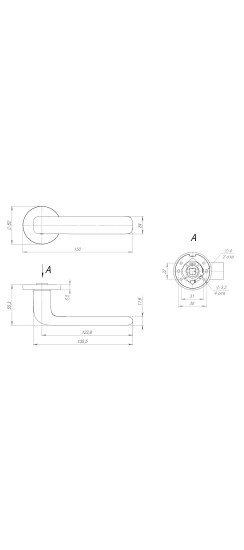 Ручка раздельная R.RLR52.PRIDE GR-23 графит
