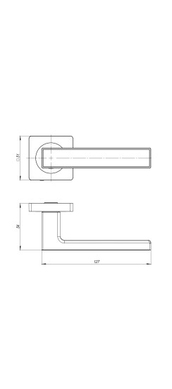 Ручка раздельная K.JK51.OPTIMA plus (OPTIMA plus JK) BL/GR-24 черный/графит