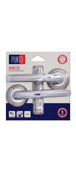 Ручка раздельная LM/A R.TL54.ARCO/HD SN/CP-3 матовый никель/хром