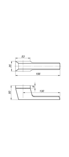 Ручка раздельная K.UCS36.BRICK (BRICK UCS) FSG-39 флорентийское золото