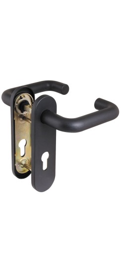 Ручка дверная FP.DH172.0433 NE (DH-0433 NE) (9x140) с пружиной BL-24 черный