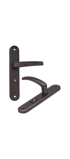 Ручка дверная 4131 Вега (черный муар) /124:1:84(9005)/