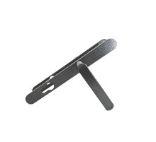 Ручка дверная на планке РФ1-85А/25 (85 мм) серебро