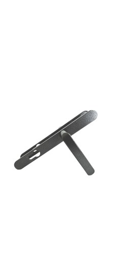 Ручка дверная на планке РФ1-85А/25 (85 мм) серебро