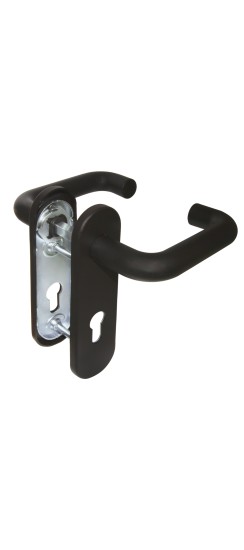 Ручка дверная FP.DH172.0433 NE (DH-0433 NE) (9x130) с пружиной BL-24 черный