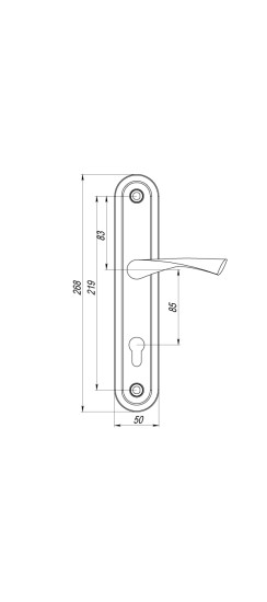 Ручка на планке HANDLE90.CRONA.04-85 (P90 8504 CRONA) AB бронза