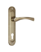 Ручка на планке HANDLE90.CRONA.18-85 (P90 8518 CRONA) AB бронза