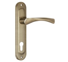 Ручка на планке HANDLE90.CRONA.18-85 (P90 8518 CRONA) AB бронза