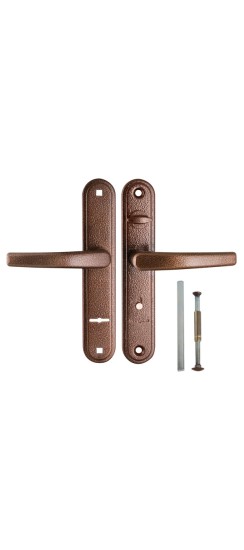 Ручка дверная 4112 Вега (антик) /124:1:90(2474)/