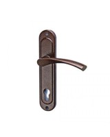 Ручки фалевые 4.325.КАПЛЯ.МА,  под цил. механизм, медный антик, 85 мм (для 1.03.25, 1.01.27)