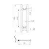 Ручка-скоба PULL.PH32/1200.22 INOX 304 (PH-22-32/1200-INOX) BLACK