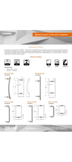 Ручка-скоба PULL.PH25/200.21 INOX 304 (PH-21-25/200-INOX)