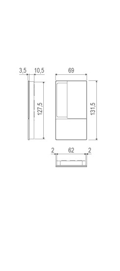 B30003.01.32 Ручка WAVE под цилиндр (мат хром), для раздвижных дверей