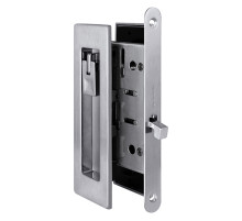 Защелка с ручками для раздвижных дверей SH.URB153.KIT011-BK (SH011 URB) MWSC-33 итальянский тисненый