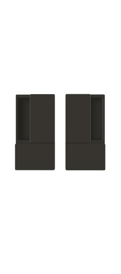 B30000.01.93 Ручка WAVE без запирания (черный), для раздвижных дверей ПОДХОДИТ К TOUCH