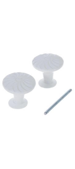 Ручка-кнопка БУ (белый)