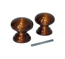 Ручка-кнопка Красное дерево