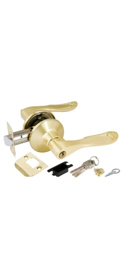 Ручка защелка DK630 SB-ET (6030 SB-E) (кл./фик.) мат.золото