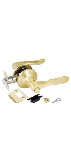 Ручка защелка DK630 SB-BK (6030 SB-B) (фик.) мат. золото