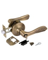 Ручка защелка DK633 MAB-BK (6033 MAB-B) (фик.) мат.бронза