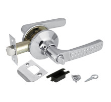 Ручка защелка DK626 CP-BK (6026 CP-B) (фик.) хром