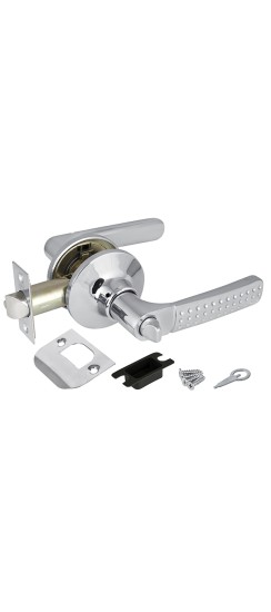 Ручка защелка DK626 CP-BK (6026 CP-B) (фик.) хром