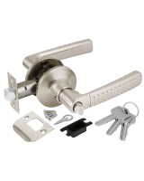 Ручка защелка DK626 SN-ET (6026 SN-E) (кл./фик.) мат. никель