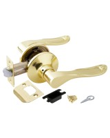 Ручка защелка DK630 PB-PS (6030 PB-P) (без фик.) золото